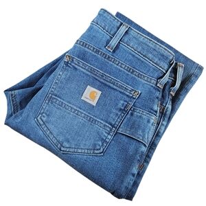 Carhartt Women’s Rugged Flex Relaxed Fit Jeans BD5358-W Size 4 Tall 30x33 Denim